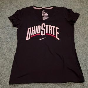 Nike women’s Ohio State black slim fit tee shirt size medium